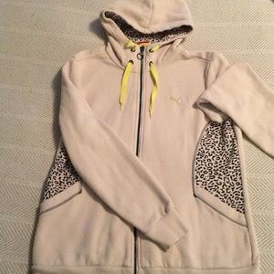 Unique Puma zip up hoodie